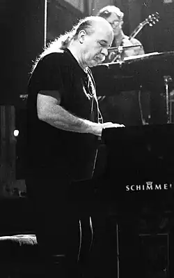 Dauner performing with the United Jazz and Rock Ensemble, 1992