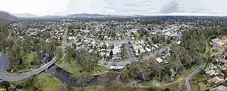 Aerial panorama of Euroa