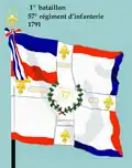 57e régiment d'infanterie colour 1791.