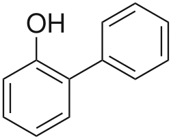 Ball-and-stick model of 2-Phenylphenol