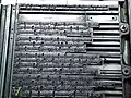 Type set up in a forme at the Plantin-Moretus Museum. Text is a sonnet by Plantin.[296][297]