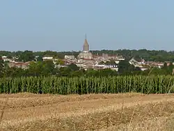 A general view of Pont-l'Abbé-d'Arnoult
