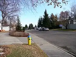 Residential street in Ekota - Fall 2008