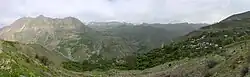 Panoramic view of the village of Garna