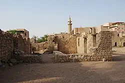 Ruins on the west side of the courtyard