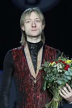 Evgeni Plushenko at the 2010 European Championships