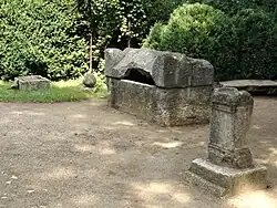 Roman ruins in the Roman Garden