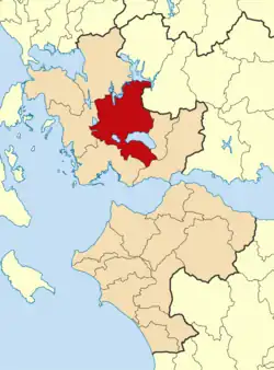 Location of Agrinio
