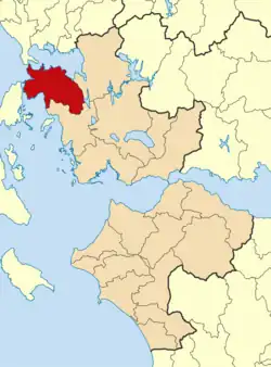 Location of Aktio–Vonitsa