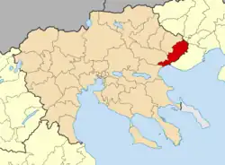 Location of Amfipoli
