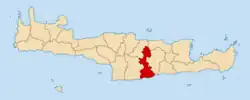 Location of Archanes–Asterousia