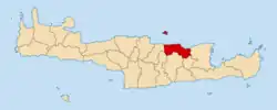 Location of Hersonissos
