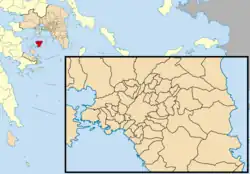 Location of Aegina