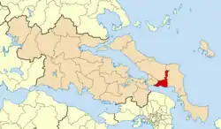 Location of Eretria