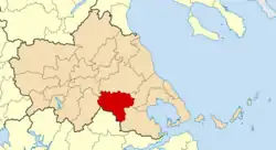 Location of Farsala