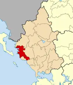 Location of Igoumenitsa