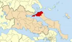 Location of Istiaia-Aidipsos