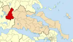 Location of Karpenisi