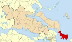 Location of Karystos