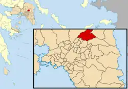 Location of Kifisia