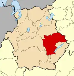 Location of Kozani