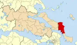 Location of Kymi-Aliveri