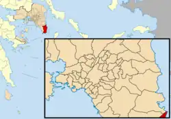 Location of Lavreotiki