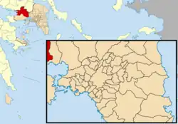 Location of Mandra-Eidyllia