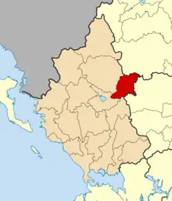 Location of Metsovo