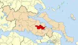 Location of Orchomenos