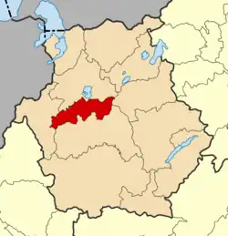 Location within the region