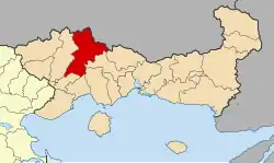 Location of Paranesti