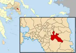 Location of Paiania