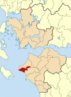 Location of Pineios