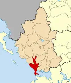 Location of Preveza