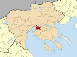 Location of Pylaia-Chortiatis