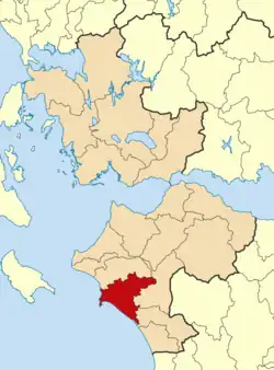 Location of Pyrgos