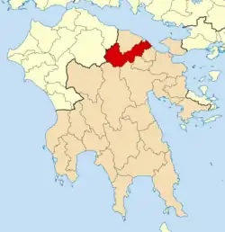 Location of Sikyona