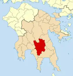 Location of Sparta