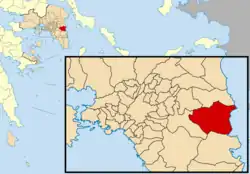 Location of Spata-Artemida
