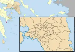 Location of Spetses