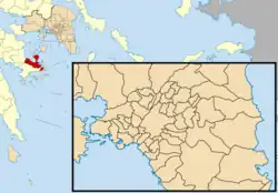 Location of Troizinia-Methana