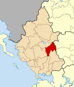 Location of North Tzoumerka