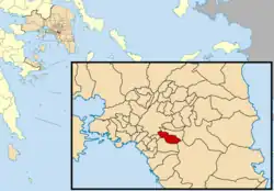 Location of Vyronas