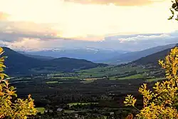 View of Dombås in the upper Gudbrandsdalen valley.
