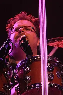 Toth with The Doobie Brothers in 2013