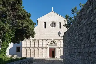 Cathedral of Rab in Rab on the island of Rab