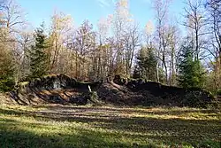 Cleared area.