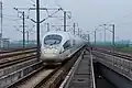 A CRH380BL EMU on G114 service entering Wuxi East