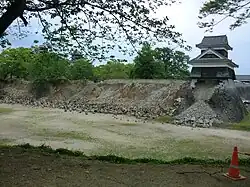 The north-west Inui Turret and wall of Kumamoto Castle.[57]